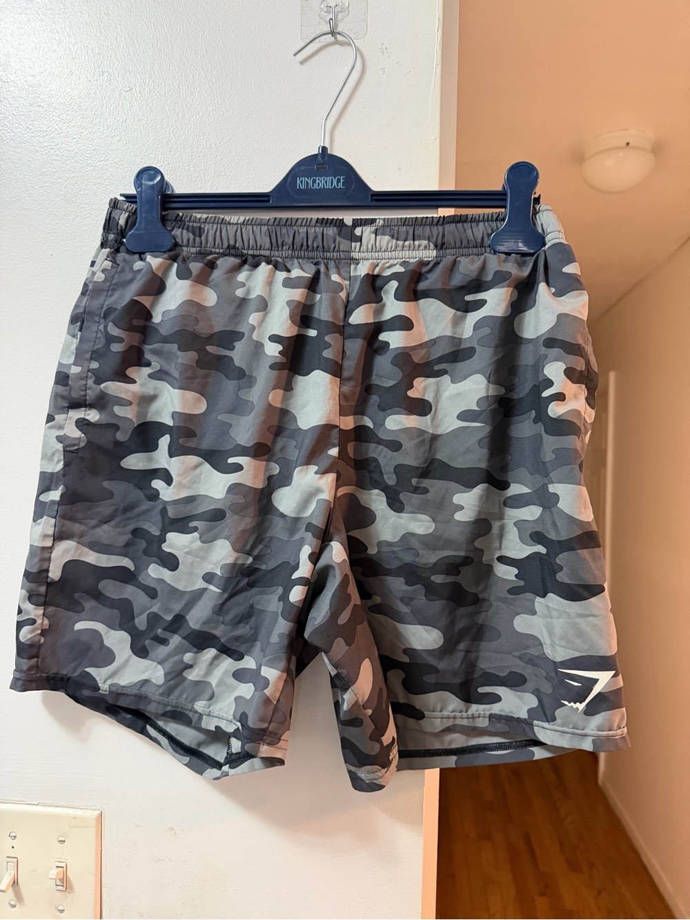 Gymshark Grey Camouflage Training Shorts